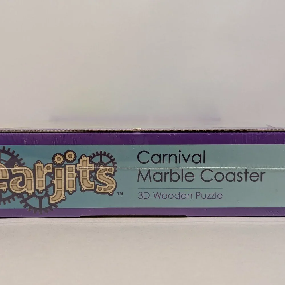 NWT! Gearjits Carnival Marble Coaster 3D Wooden Puzzle by MindWare